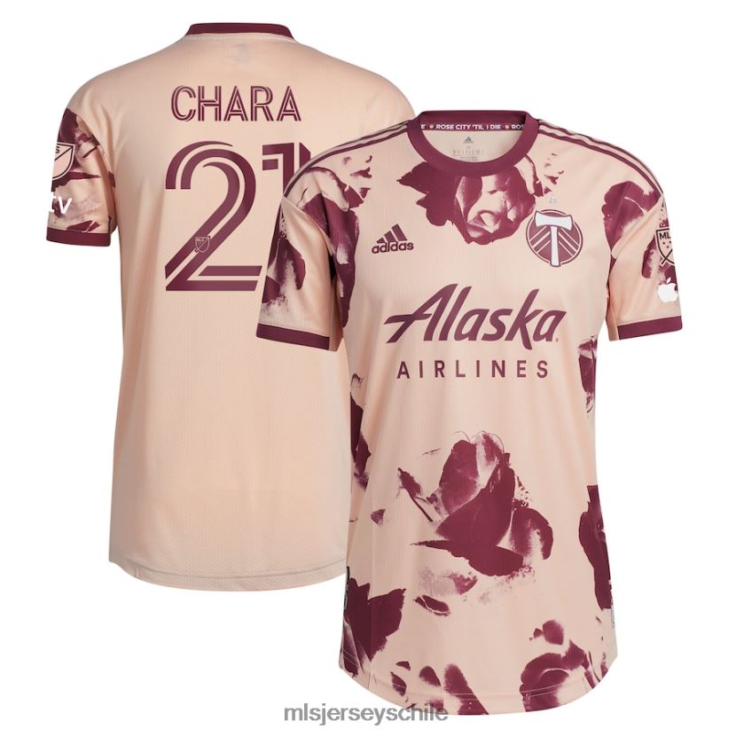 hombres portland Timbers Diego Chara adidas rosa 2023 Heritage Rose kit camiseta de jugador auténtica jersey MLS Jerseys 200LFD911