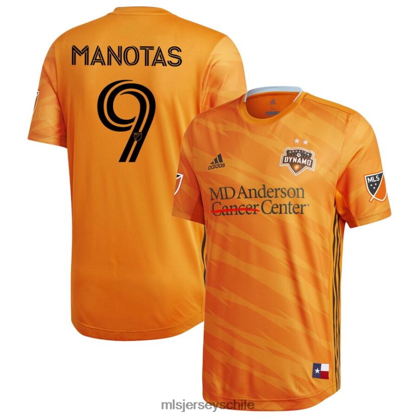 hombres houston dynamo mauro manotas camiseta adidas naranja 2020 primaria auténtica de jugador jersey MLS Jerseys 200LFD1348