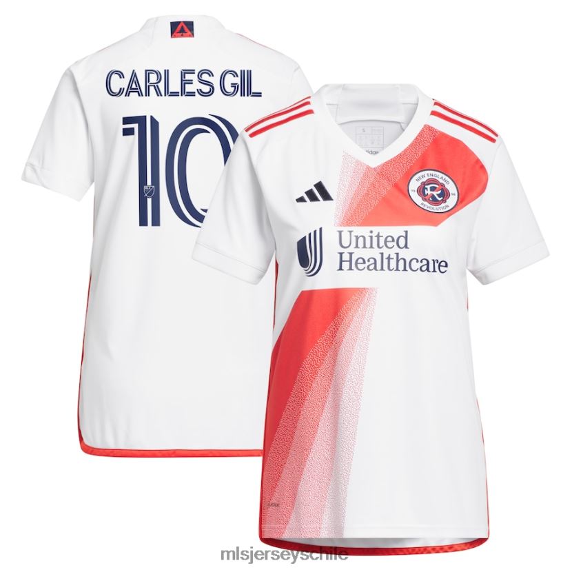 mujer revolución de nueva inglaterra carles gil adidas camiseta blanca defiance 2023 replica jersey MLS Jerseys 200LFD1215